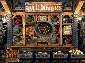 В клубе аппараты Gold Diggers